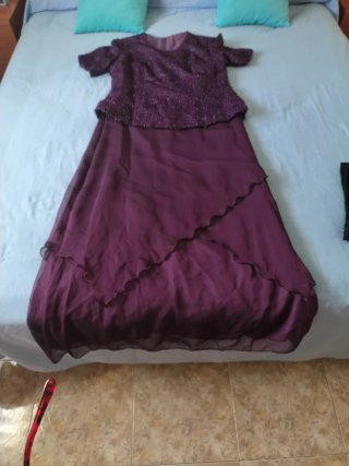 Vestido morado fiesta talla 48