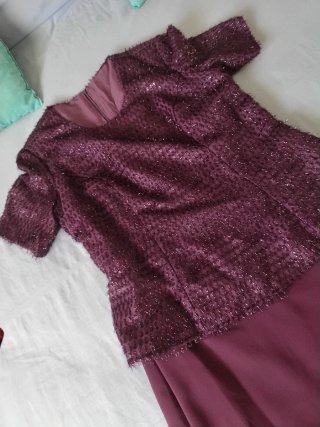 Vestido morado fiesta talla 48