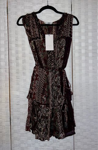 Vestido Zara Patchwork Estampado