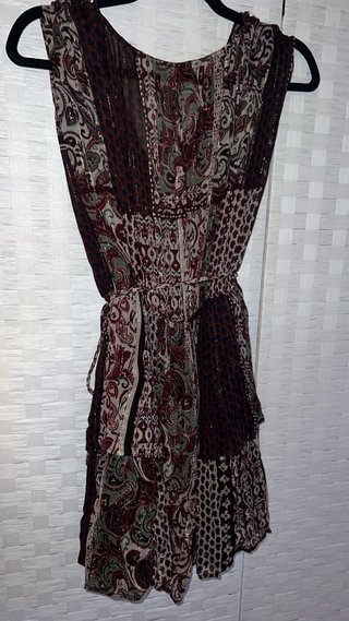 Vestido Zara Patchwork Estampado
