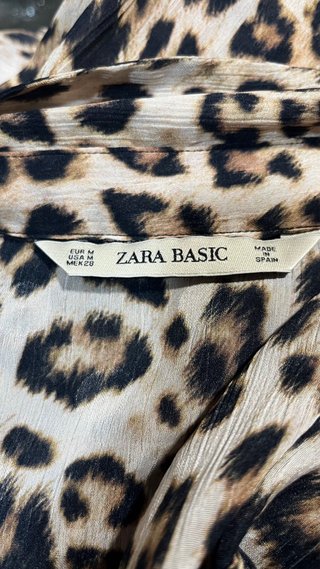 Camisa Zara Estampado Leopardo