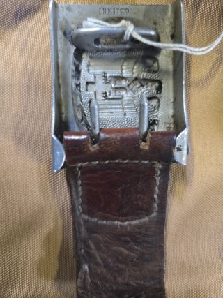 Hebilla de cinturón militar antigua