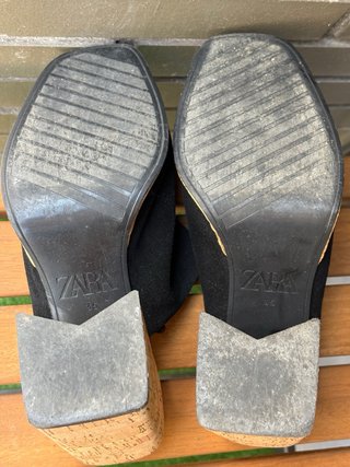 Sandalias tacón corcho Zara