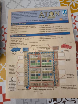 Aton Juego de Mesa Descatalogado