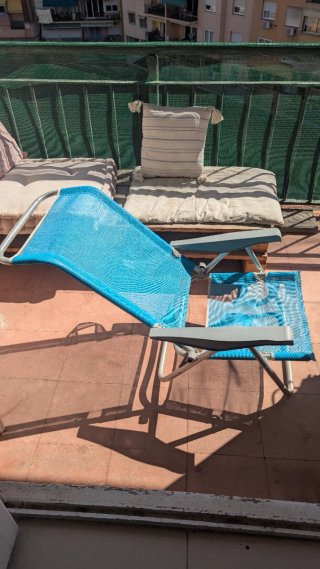 Hamaca Playa/Camping Azul y Gris