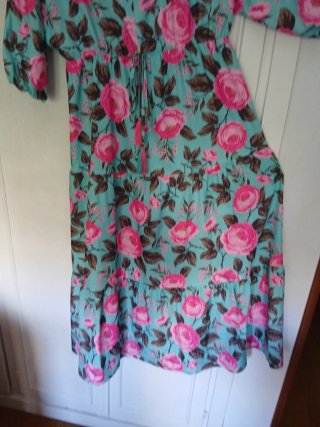 Vestido largo estampado flores