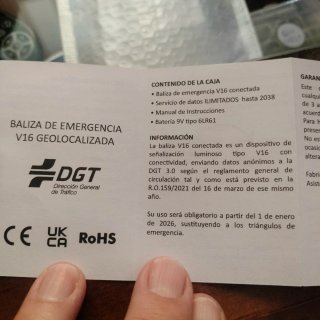 Baliza V16 DGT Geolocalizable