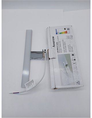 Aourow Lámpara de Espejo Baño LED 5W 230V 500lm -a Prueba de Agua IP44 30cm -3 en 1 -Fije en el Espejo +en el Gabinete+en la Pared -