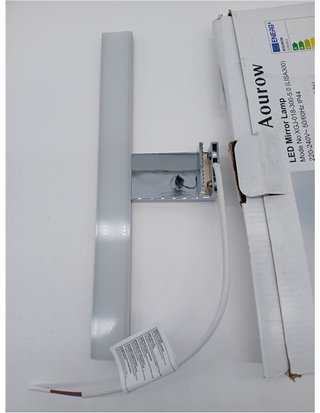 Aourow Lámpara de Espejo Baño LED 5W 230V 500lm -a Prueba de Agua IP44 30cm -3 en 1 -Fije en el Espejo +en el Gabinete+en la Pared -