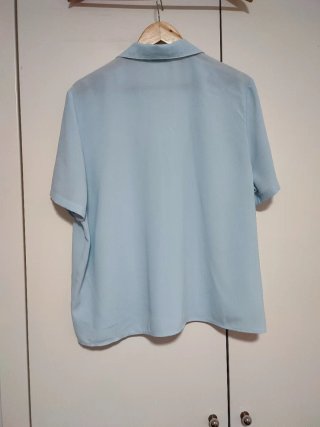 Blusa moda taglia blu formale