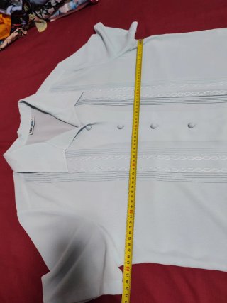 Blusa moda taglia blu formale