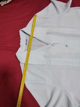 Blusa moda taglia blu formale