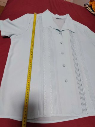 Blusa moda taglia blu formale