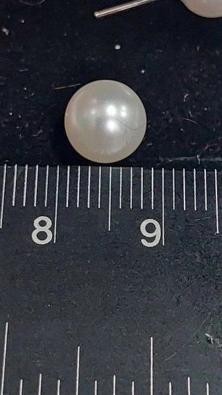 Pendientes de Plata de Ley de 8mm