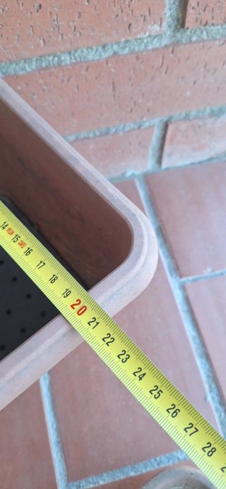 Maceta Rectangular Plástico Beige/Marrón