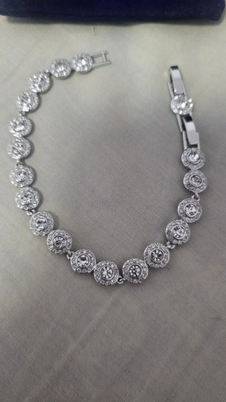 Pulsera Swarovski Plata