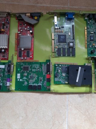 Lote Tarjetas Retro Video, Sonido y Red