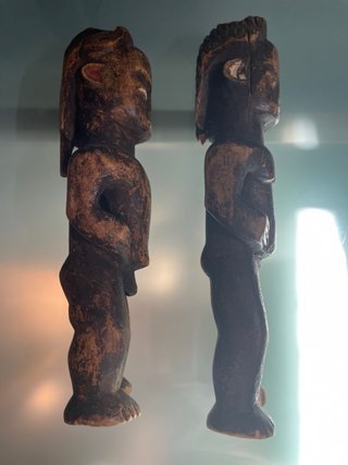 Coppia statue africane in legno