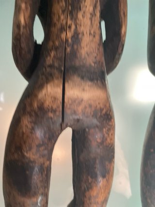 Coppia statue africane in legno