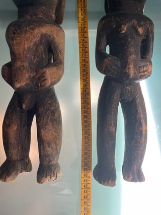 Coppia statue africane in legno