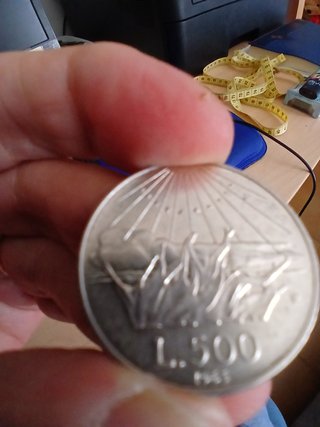 Moneta 500 Lire Argento Dante Alighieri
