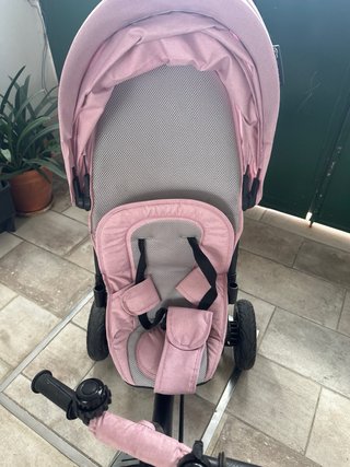Triciclo Kinderkraft 4 en 1 rosa