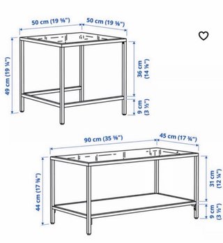 Mesa nido IKEA VITTSJÖ Negra