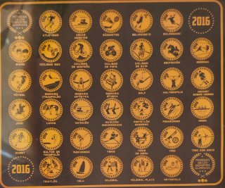 Colección 38 Medallas Conmemorativas 2016