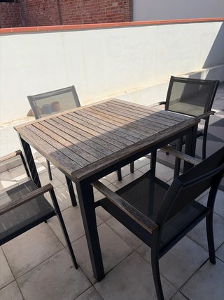 Mesa y 4 Sillas Exterior