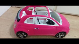 Coche rosa estilo Barbie