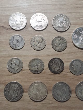 Lote 17 Monedas Españolas Plata