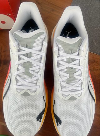 Zapatillas Puma Deportivas Blancas Naranja