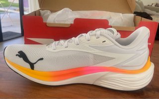 Zapatillas Puma Deportivas Blancas Naranja