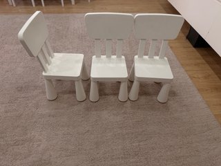 Mesa y silla infantil Blanca
