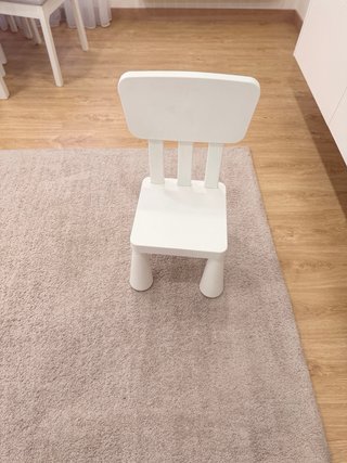 Mesa y silla infantil Blanca