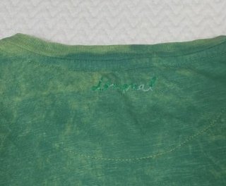 Camiseta Desigual Verde Estampado Tropical