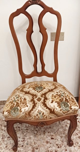 6 sillas lujosas de comedor de estilo clásico