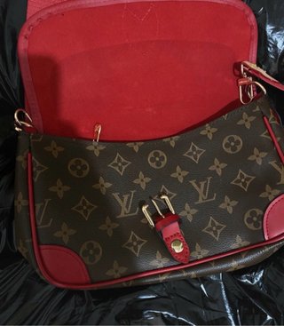 Bandolera Louis Vuitton Marrón y Rojo