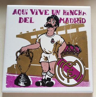 Azulejo Real Madrid Aquí Vive un Hincha