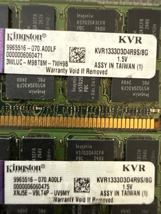 Pack 12 Memorias RAM Crucial y Kingston
