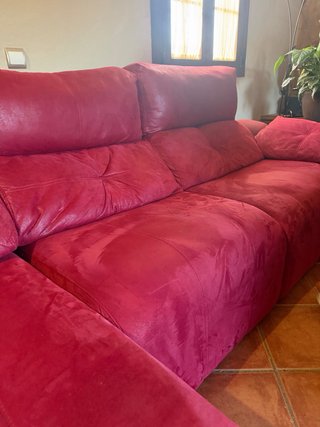Sofá Seccional Rosa/Rojo