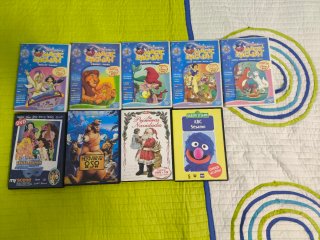 Lote 9 DVDs Infantiles Disney y Educativos