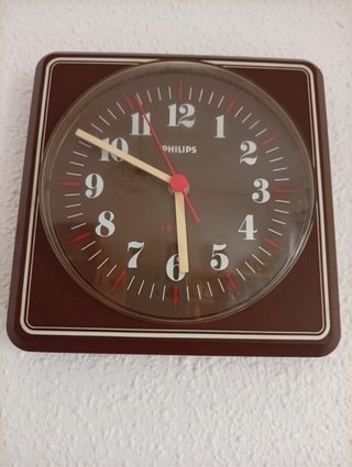 Reloj Philips Cuadrado Marrón