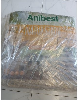 Anibest Paja Natural para Animales pequeños - 100% Natural - para Todos los roedores y Animales pequeños - Conejos - hámsters - cobay