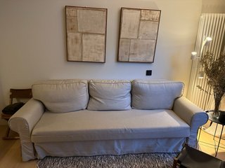 Sofá Cama 3 Plazas Beige NUEVO