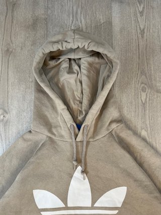 Sudadera Adidas Beige con Logo