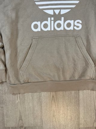 Sudadera Adidas Beige con Logo