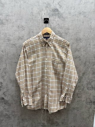 Camisa Tommy Hilfiger Cuadros Beige Talla M