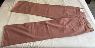 Pantalón vaquero rosa ancho recto talla 44