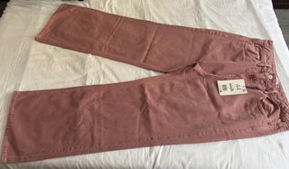 Pantalón vaquero rosa ancho recto talla 44